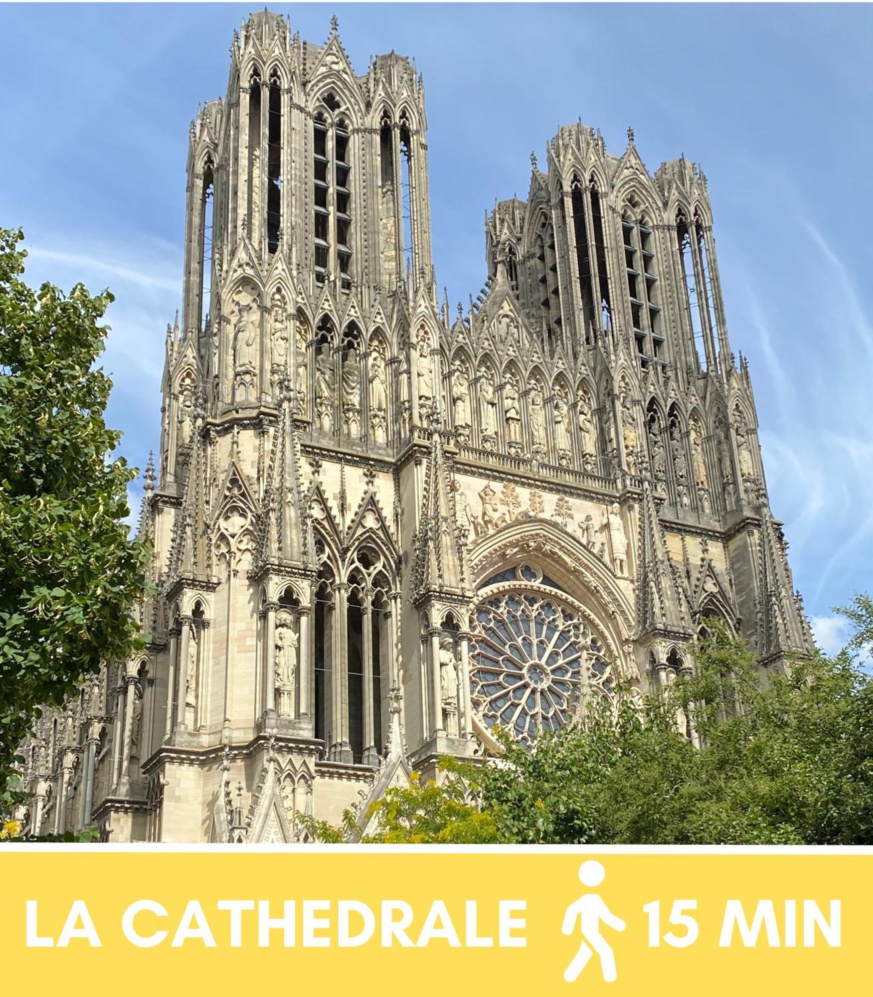 랭스 Le Sacre - Centre - Cour Privative - Parking 아파트 외부 사진